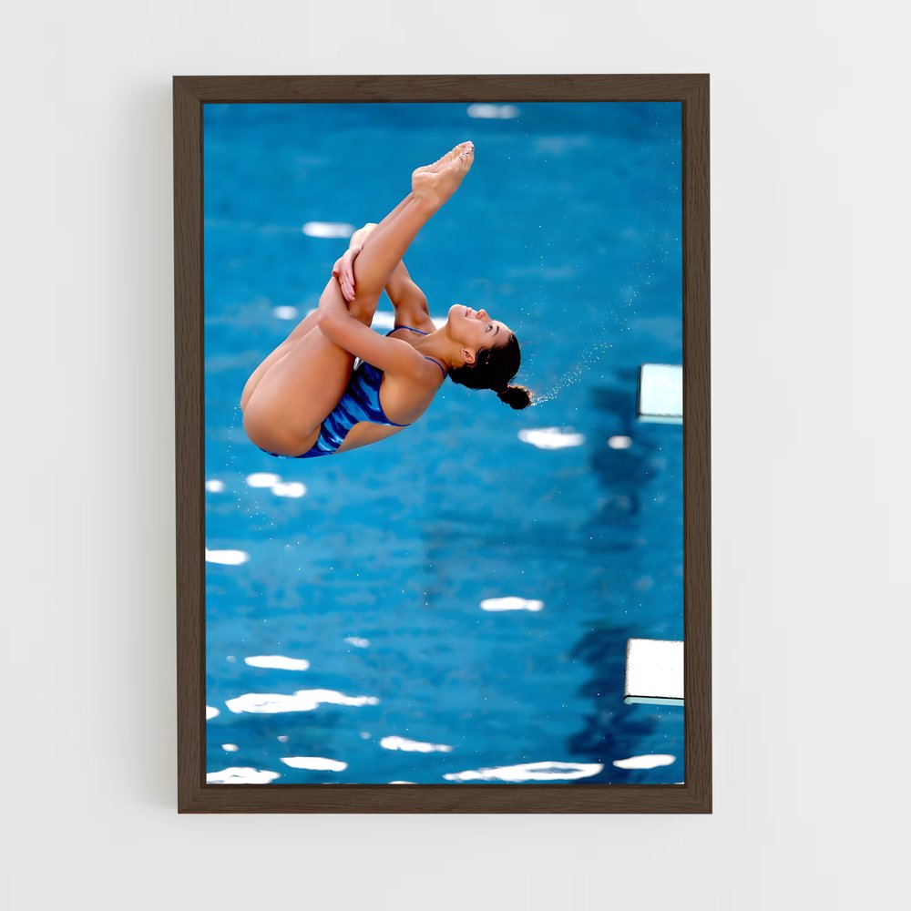 Poster Plongeon Étoilé – affiche Plongeon depuis une plateforme (vue 5)